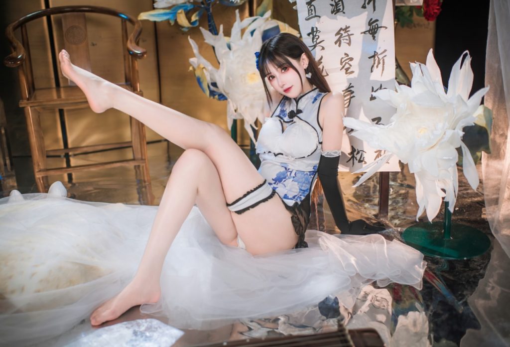 羽生三未 – NO.23 艳娘幻梦谭 瓶儿 青花瓷旗袍 [25P-294MB]VIP