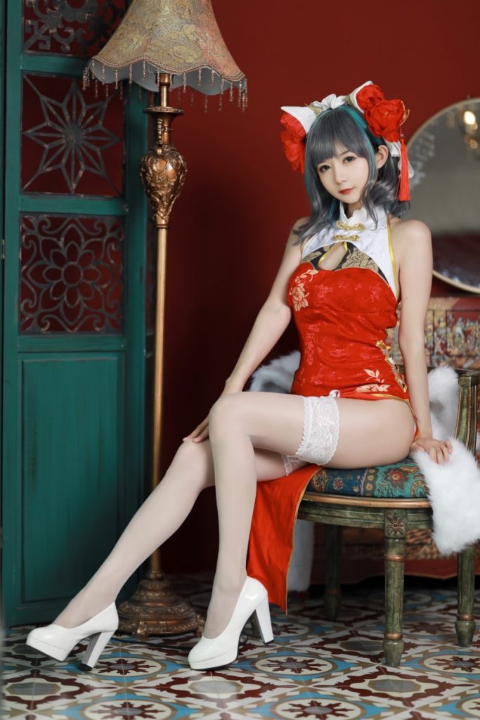 51酱 碧蓝航线-柴郡新春旗袍[12P-54MB]
