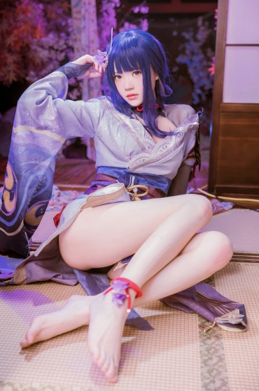 桜桃喵 – NO.135 雷电将军[51P1V-1.86GB]-COS神图