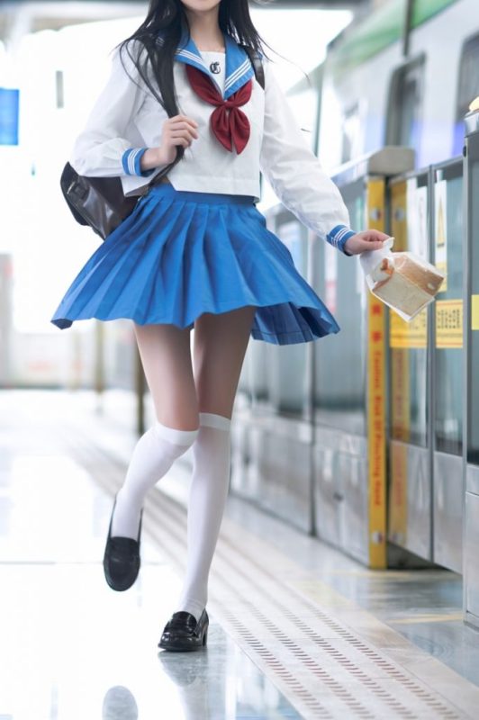 桜桃喵 – NO.211 地铁JK[33P-304MB]-COS神图