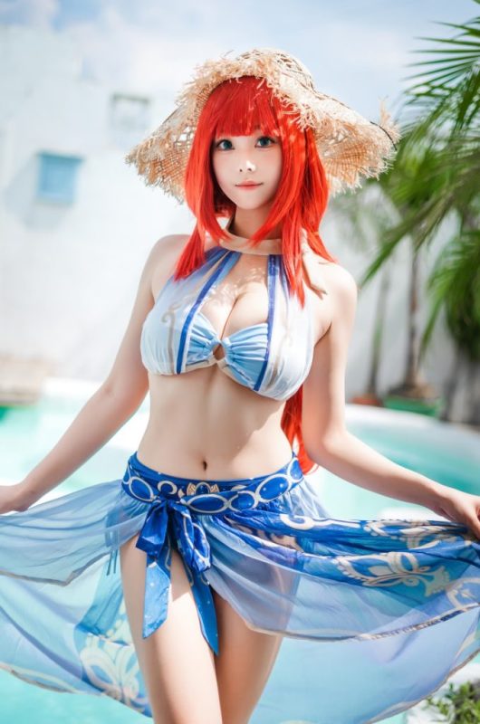 蜜汁猫裘 – NO.106 原神 妮露泳装 [21P-250MB]-COS神图