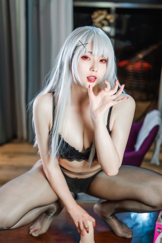 Natsuko夏夏子 – NO.43 OL灰机杯 [50P1V-280MB]-COS神图