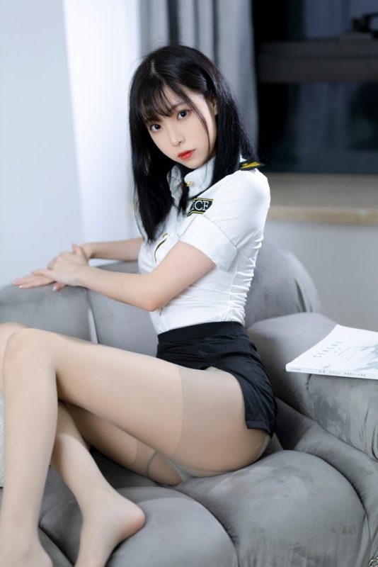 许岚LAN – NO.008 灰丝制服[40P-516MB]-COS神图