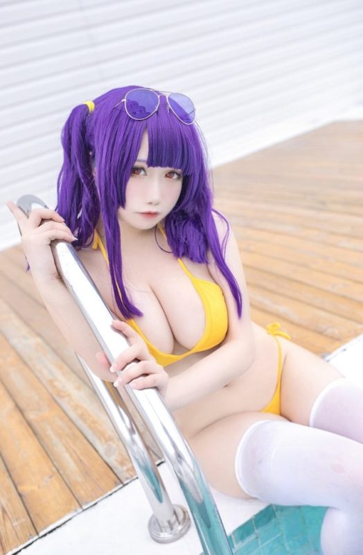 贞子蜜桃 – NO.18 碧蓝航线 波拉泳装 [23P-80MB]-COS神图
